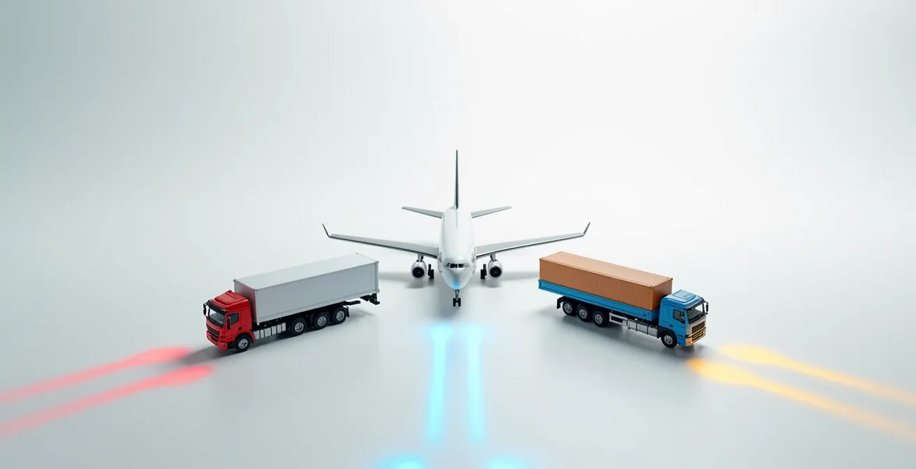 Diagramme de décision pour choisir entre ADR, IMDG et IATA